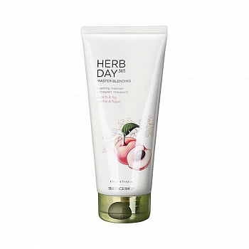 Пенка для умывания «Персик и Рис» Herb Day 365 Master Blending Foaming Cleanser Peach & Fig