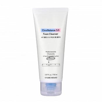 Пенка для умывания с экстрактом ромашки Cica Balance 5.5 Foam Cleanser