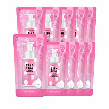Парфюмированное мыло для рук (сменный блок) 10шт 02 Pink Breeze Foaming Hand Soap Refill 10ea